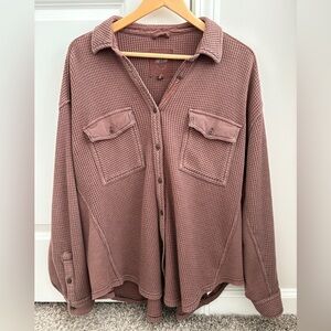 Aerie Waffle Knit Shirt
